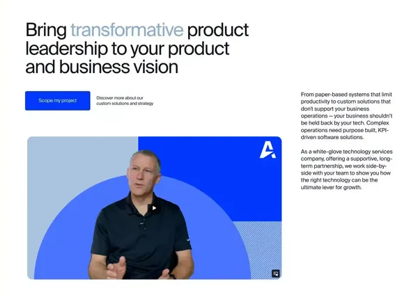 AltSource | Custom software solutions - Landing design inspiration