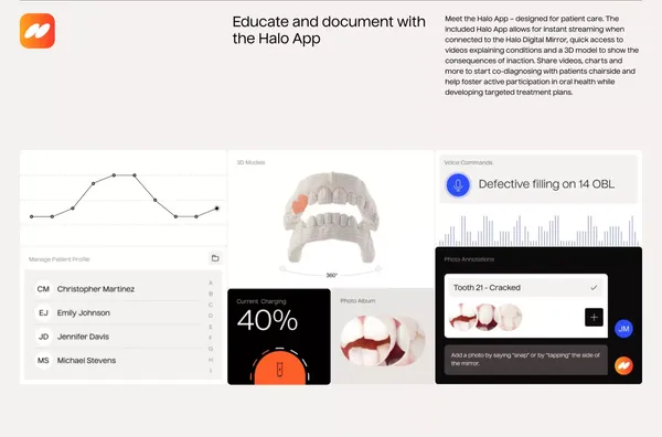 We all shine | Halo Dental Technologies - Landing design inspiration