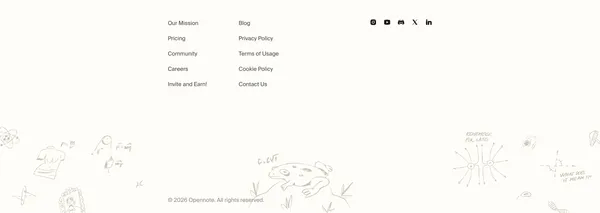 Opennote - Landing design inspiration