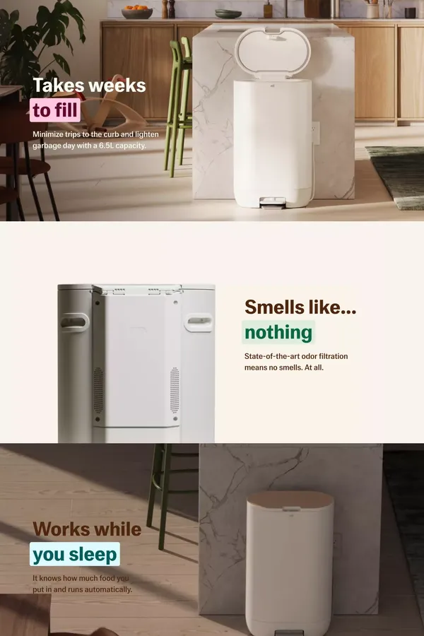 Mill: never waste food again - Landing design inspiration