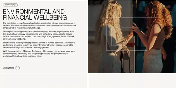 Doconomy - Landing design inspiration
