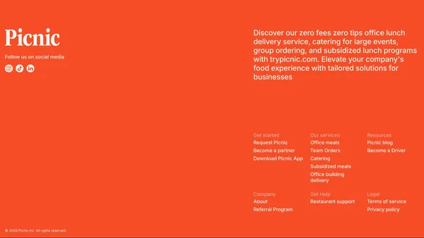 Office Lunches, Catering and Team Orders — 50+ restaurants for your team - Landing design inspiration
