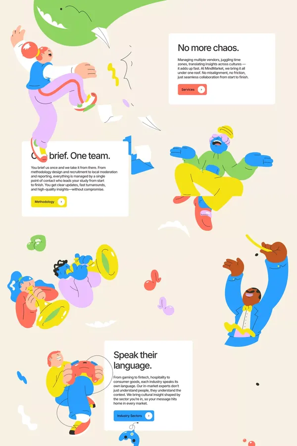 Real human insights | MindMarket - Landing design inspiration