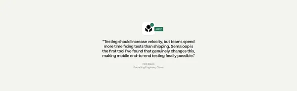 Semaloop – Catch mobile bugs before your users do - Landing design inspiration