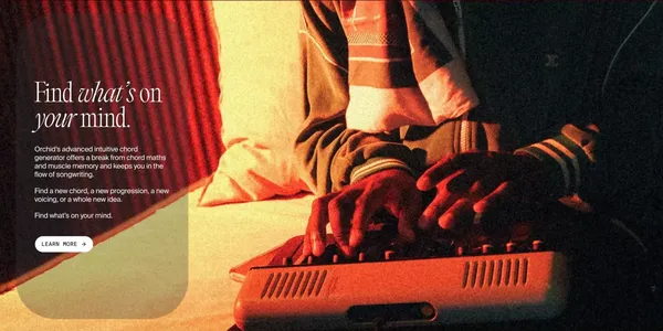 Telepathic Instruments - Landing design inspiration
