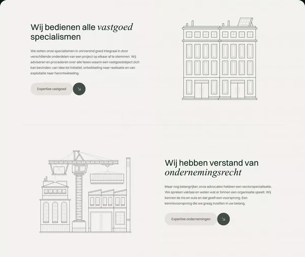 De Advocaten van Van Riet - Vastgoed & Ondernemingen - Portfolio design inspiration
