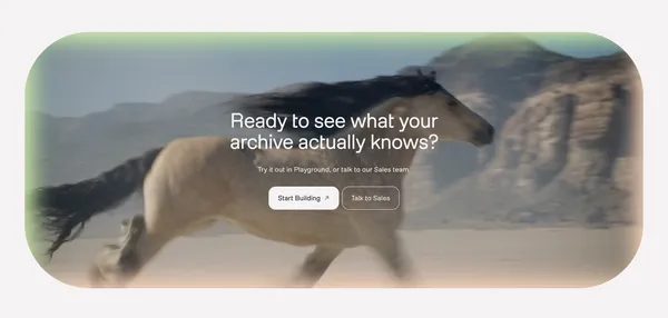TwelveLabs: Video Intelligence Platform & API - Landing design inspiration