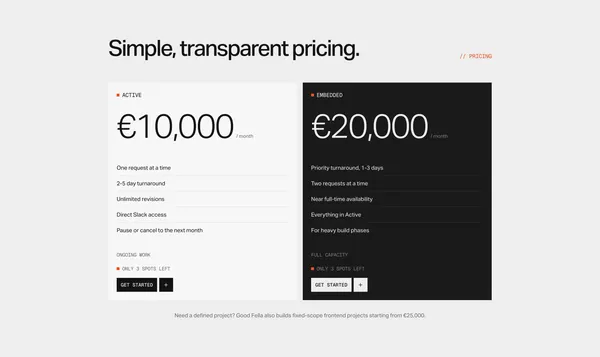 Good Fella — Frontend Development Studio | Websites That Move | Good Fella - Portfolio design inspiration