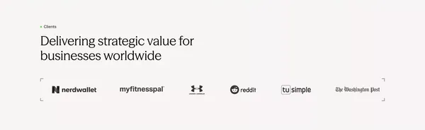 An AI-first advisory and digital engineering firm | Solvd - Landing design inspiration