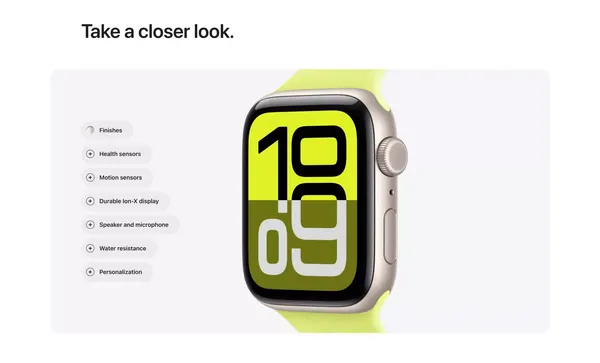 Apple Watch SE 3 - Apple - Landing design inspiration