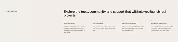 B150 —  The professional social network for Gen AI builders and creators - Landing design inspiration