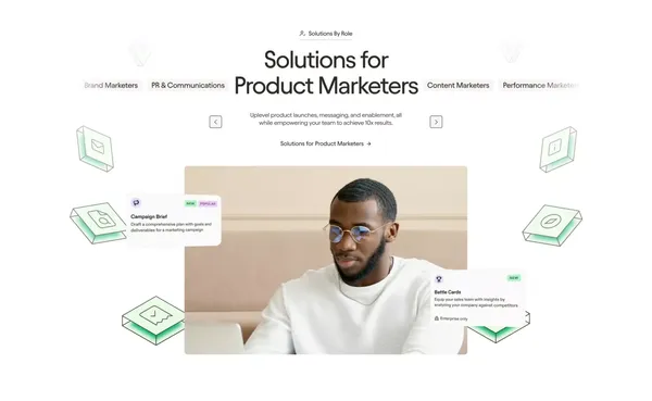 AI that’s built for marketing – Jasper - Landing design inspiration