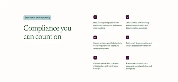 Ease Health | AI-Native CRM, EHR & RCM for Behavioral Health - Landing design inspiration