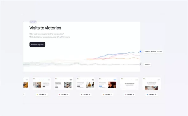 Coframe – Automate Website Growth 24/7 - Landing design inspiration