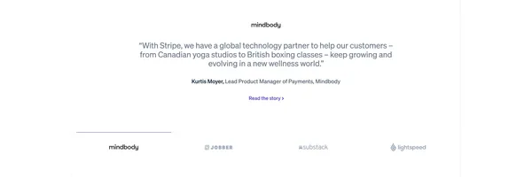 Stripe | Financial Infrastructure to Grow Your Revenue - Landing design inspiration