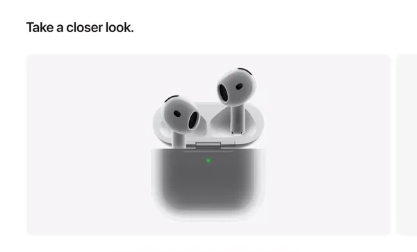 AirPods 4 - Apple - Landing design inspiration