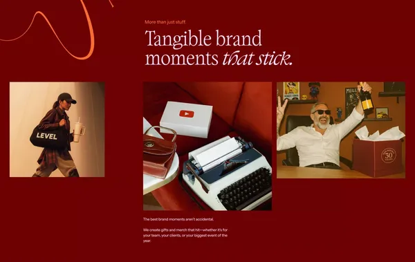 Custom Corporate Gifts & Branded Merch That Stands Out | Rare Assembly - Landing design inspiration