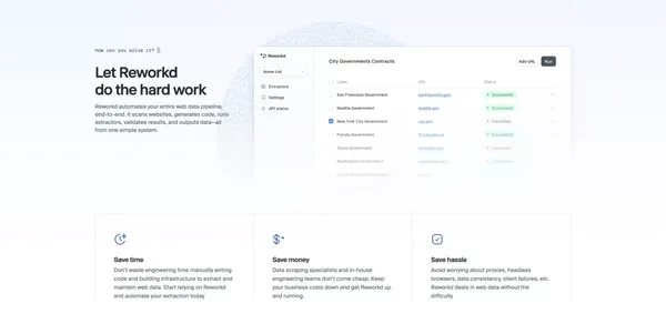 Reworkd AI - Landing design inspiration