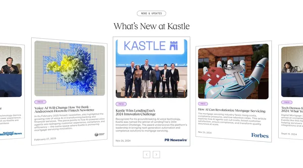 Kastle - AI agents for consumer lending - Landing design inspiration