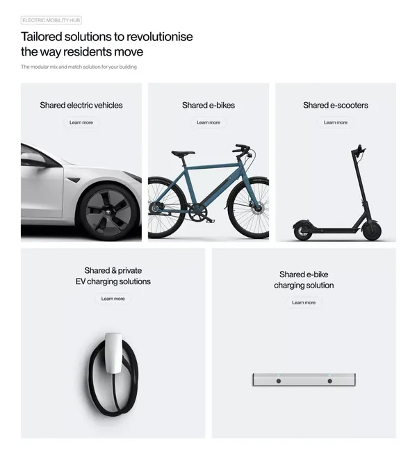 Ohmie GO | The Electric Mobility Platform for Buildings - Landing design inspiration