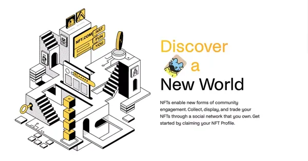 NFT.com | The Social NFT Marketplace - Landing design inspiration