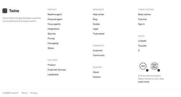 Twine - Landing design inspiration