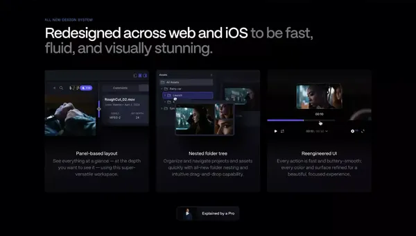 Frame.io | Introducing Frame.io Version 4 - Landing design inspiration