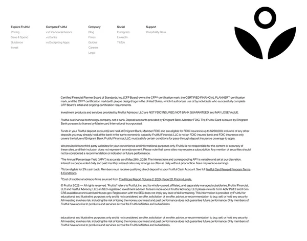 Fruitful - Your money, finally figured out - Landing design inspiration