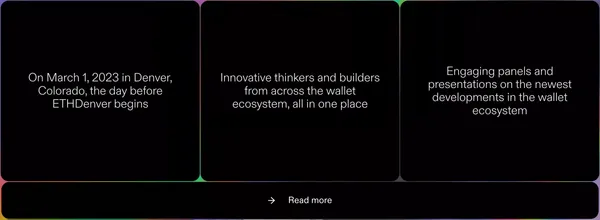 WalletCon - Landing design inspiration