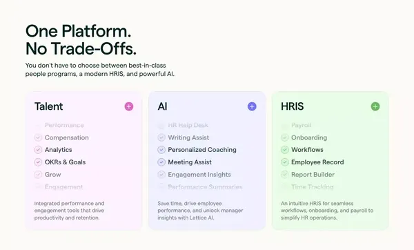 Lattice | The HR platform that people love - Landing design inspiration