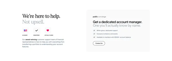 Stocks, Bonds, Crypto, & Options Investing App - Public.com - Landing design inspiration