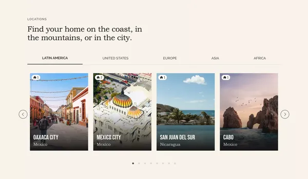 Coliving + Community for Remote Workers | Outsite - Landing design inspiration
