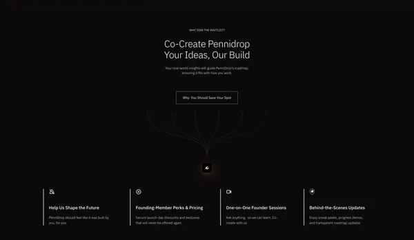 Pennidrop - Landing design inspiration