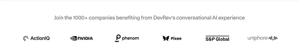 DevRev: Conversational AI at work - Landing design inspiration