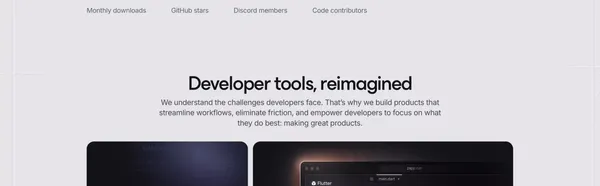 Transform Developer Experience | Invertase - Landing design inspiration