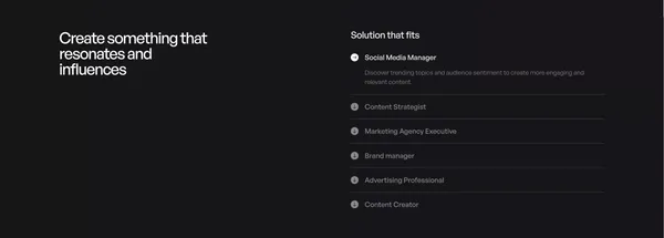 buzzabout - AI Audience Insights Tool - Landing design inspiration
