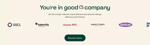 OnHand | Corporate Volunteering Made Easy | Engage employees In Doing Good - Landing design inspiration