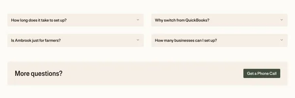 Ambrook - Accounting software made for America's family-run businesses - Landing design inspiration