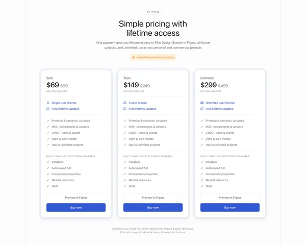 Flint — The design system you'll actually want to keep - Landing design inspiration
