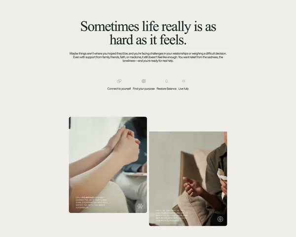 Sage Hill | Individual, Couples, & Group Counseling in Nashville, TN - Landing design inspiration
