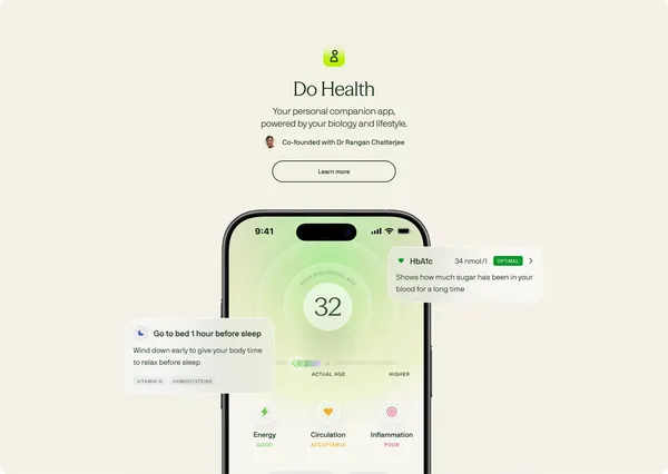 Your Proactive Companion for Healthy Living | Voy - Landing design inspiration