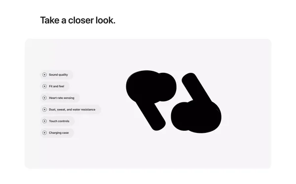 AirPods Pro 3 - Apple - Landing design inspiration