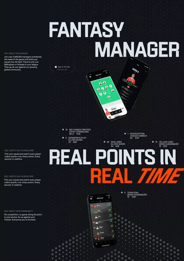 Kickbase Fantasy Manager - Landing design inspiration