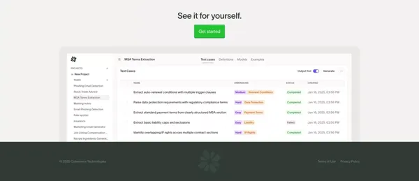 Coherence — Synthetic Data for AI Applications - Landing design inspiration