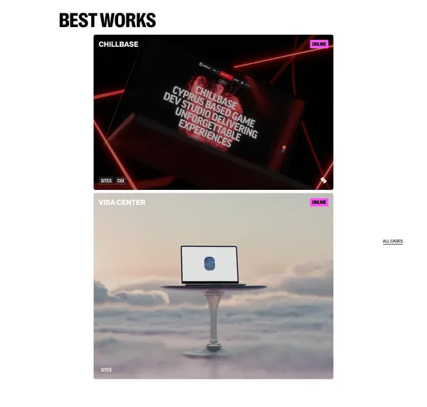 Chipsa - Portfolio design inspiration