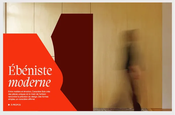 Caractère Bois | Ébénisterie d'Art & Créations Modernes - Portfolio design inspiration