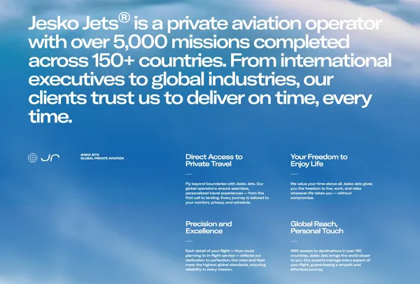 Jesko Jets - Landing design inspiration