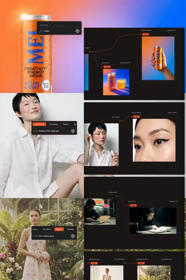 Melius – the creative canvas for agents and AI models - Landing design inspiration