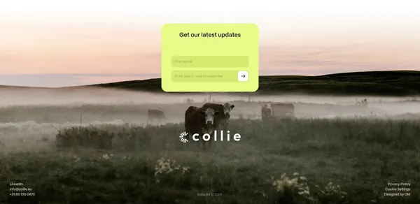 Collie | Manage your herd with just a collar and an app - Landing design inspiration