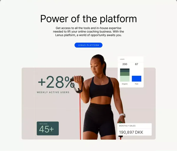 Lenus — The health coaching revolution starts here - Landing design inspiration